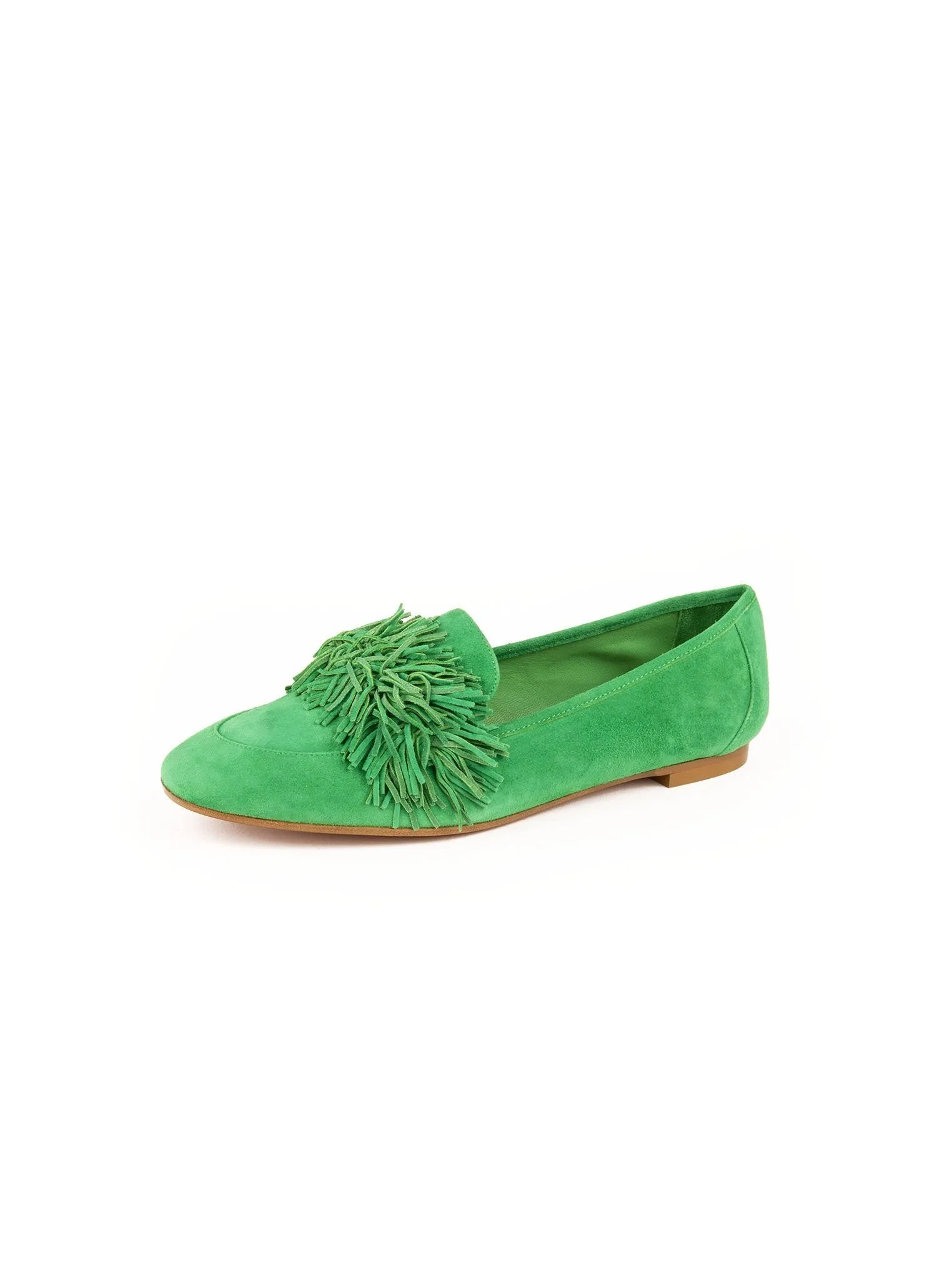 Suede Wild Loafer Flat - Jungle Green