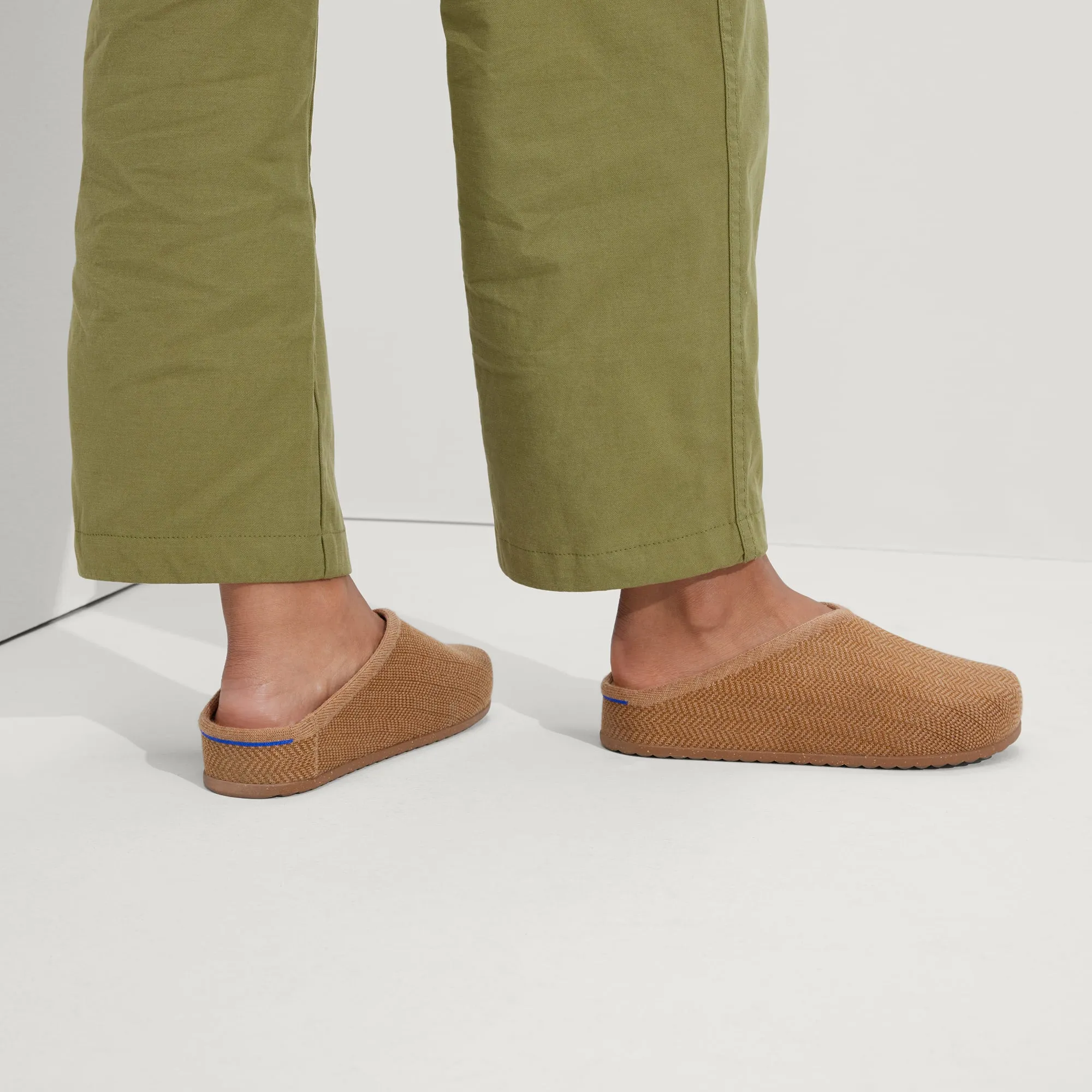 The Casual Clog - Teak Herringbone