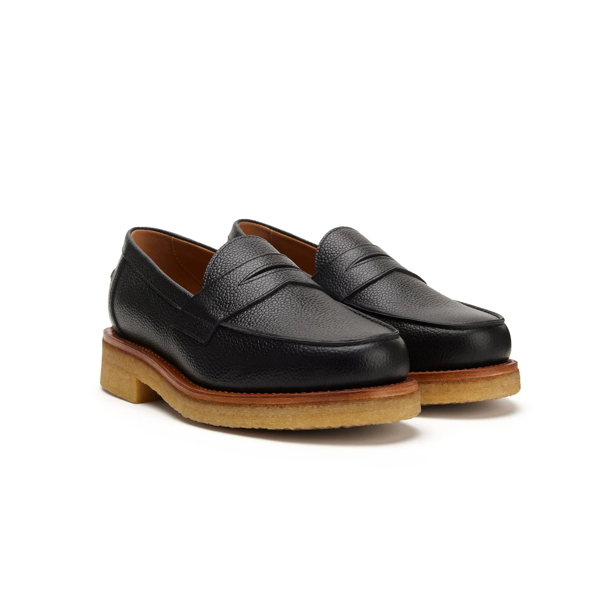 The Ellis Penny Loafer, Onyx, Crepe