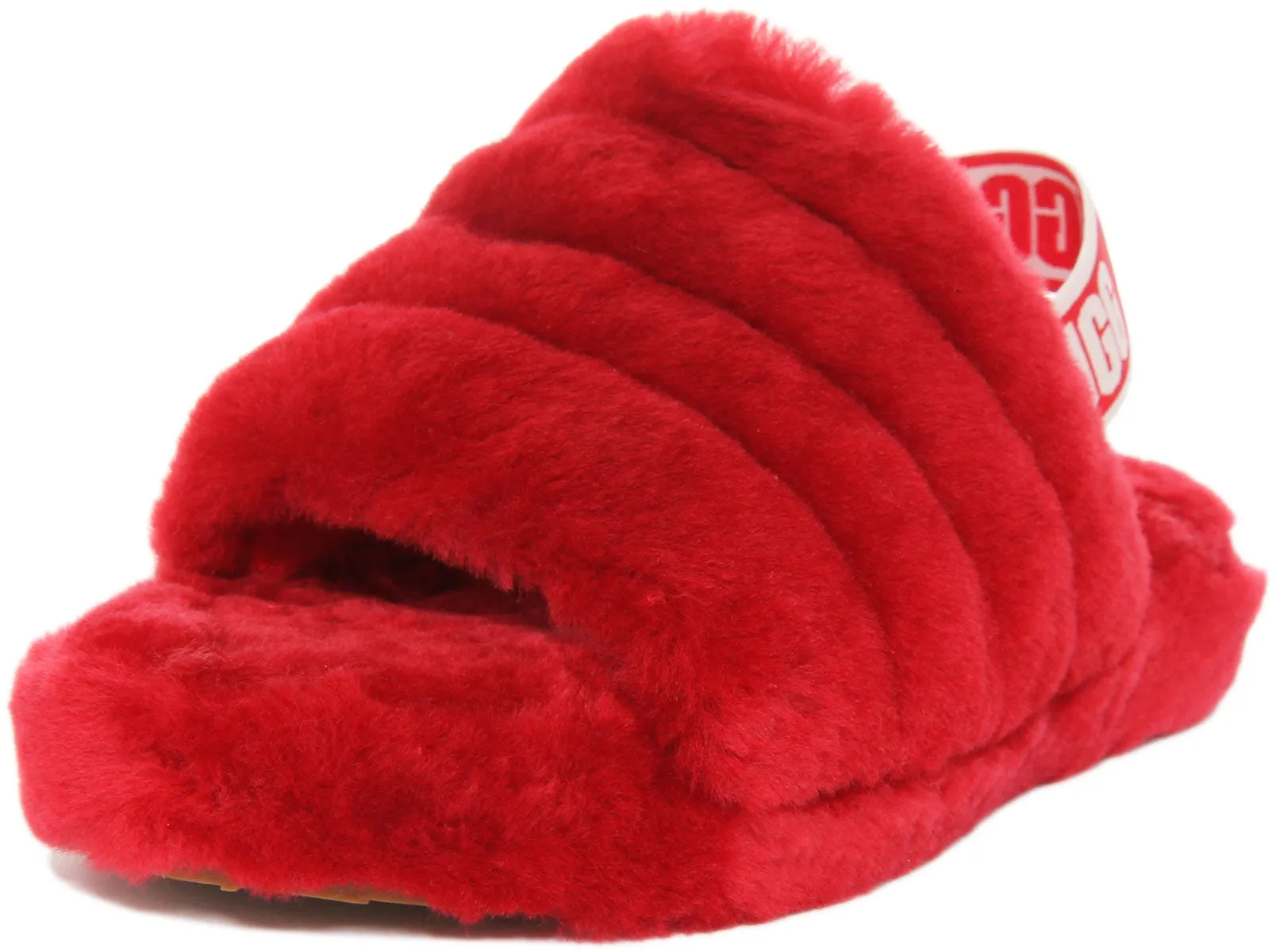 Ugg Australia Fluff Yeahslide In Red For Kids