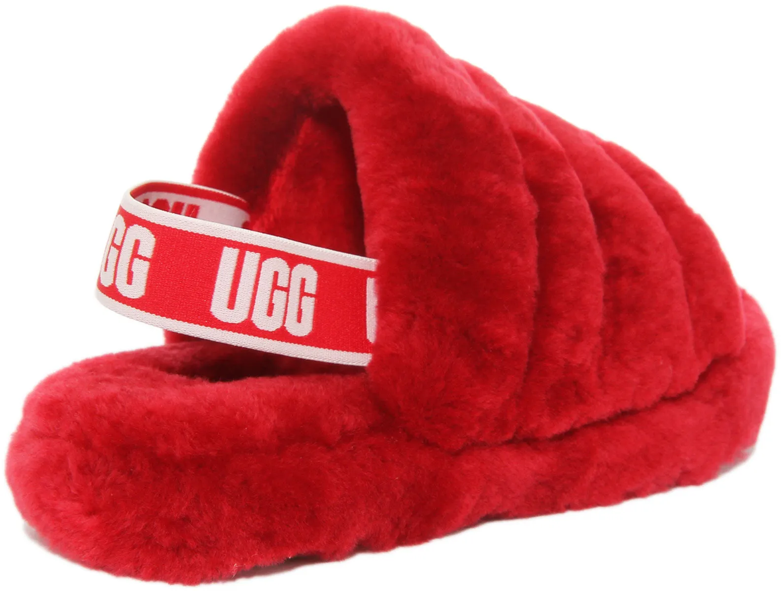 Ugg Australia Fluff Yeahslide In Red For Kids