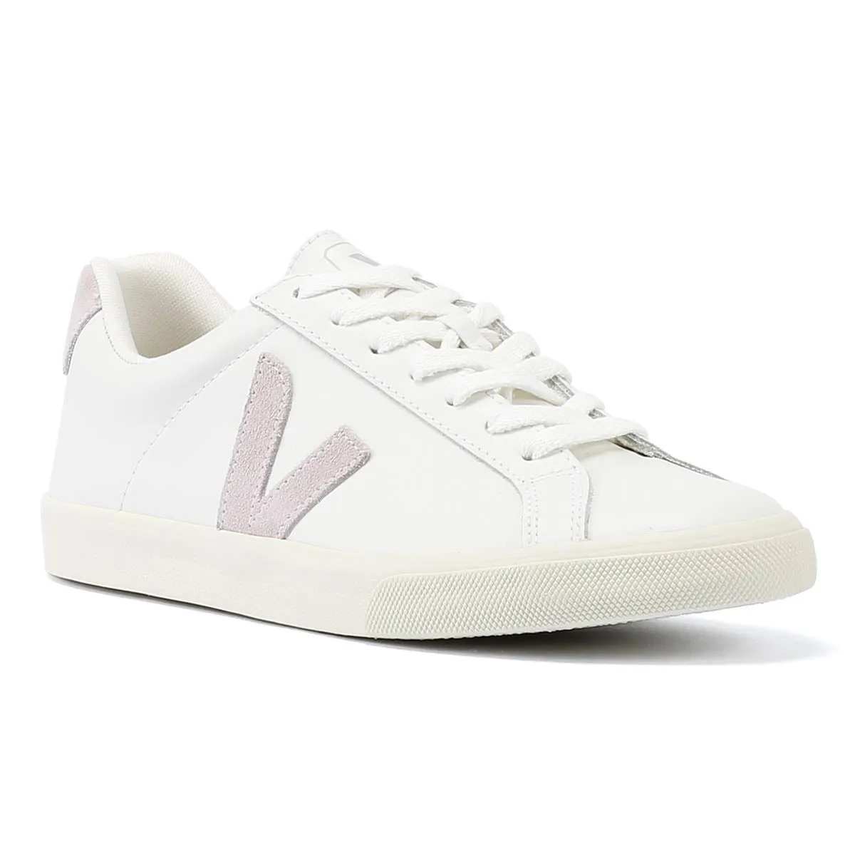 Veja Esplar Leather Women's White/Parme Trainers