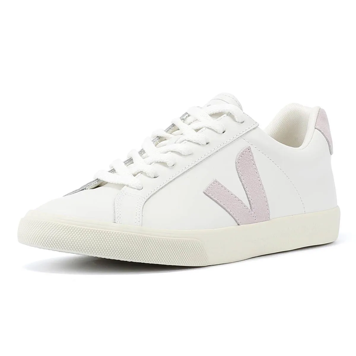 Veja Esplar Leather Women's White/Parme Trainers