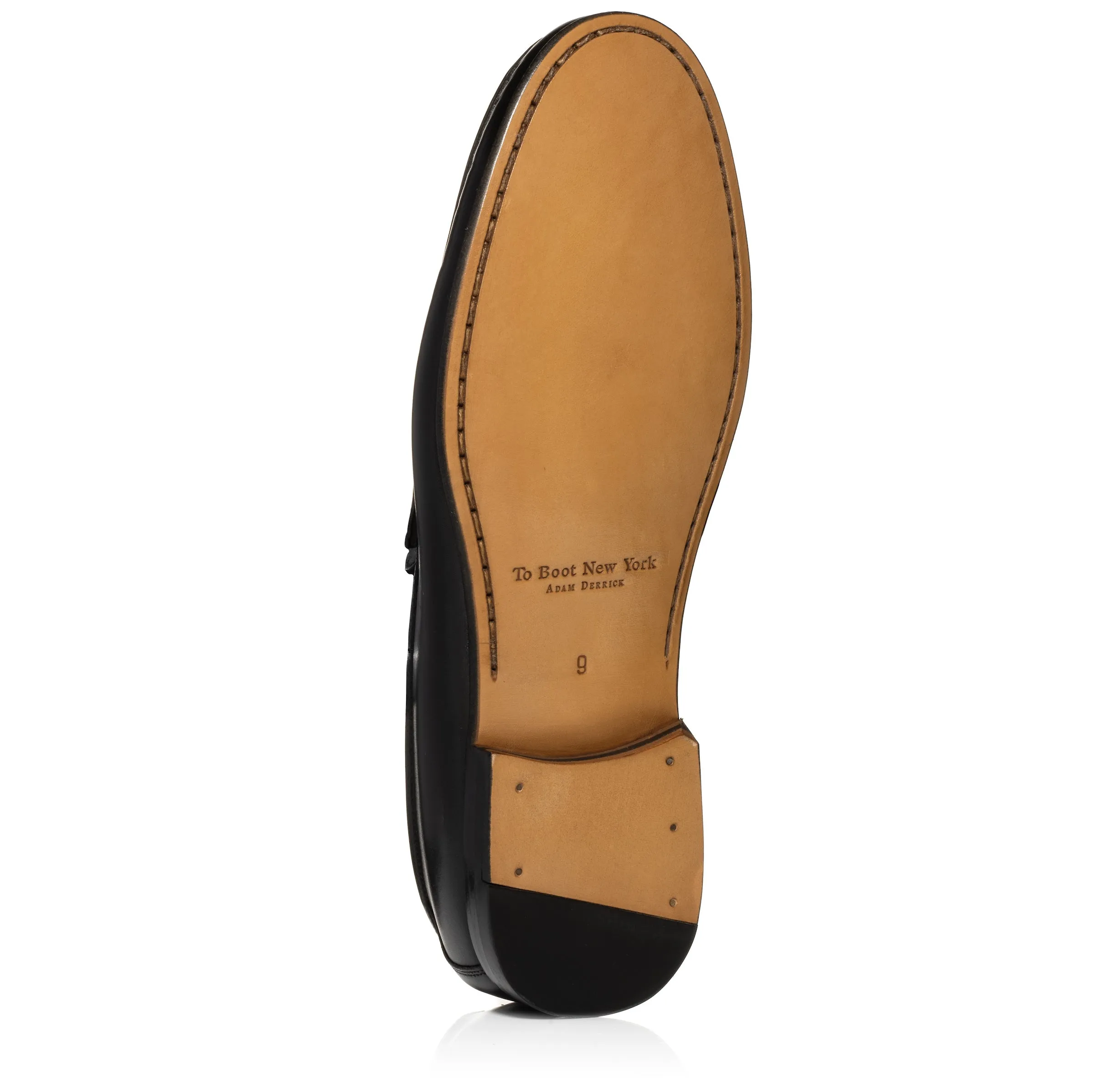 Watts Black Leather Bit Loafers