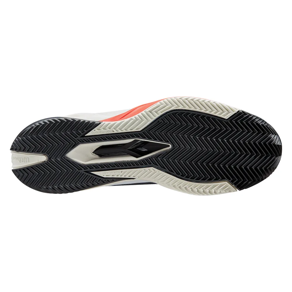 Wilson Rush Pro 4.0 Clay (Mens) - Black/White/Poppy Red