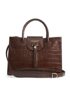 Windsor Work Bag - Conker Croc Leather