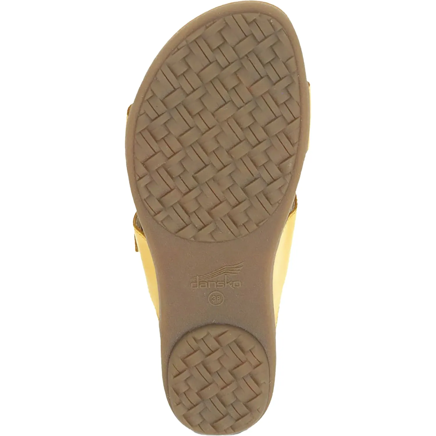 Women's Dansko Justine Yellow Calf Leather