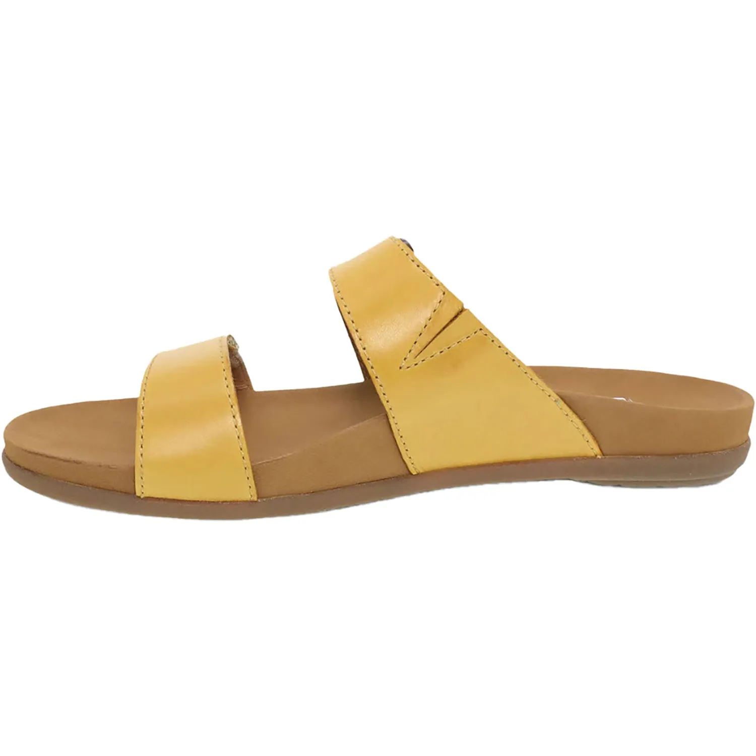 Women's Dansko Justine Yellow Calf Leather