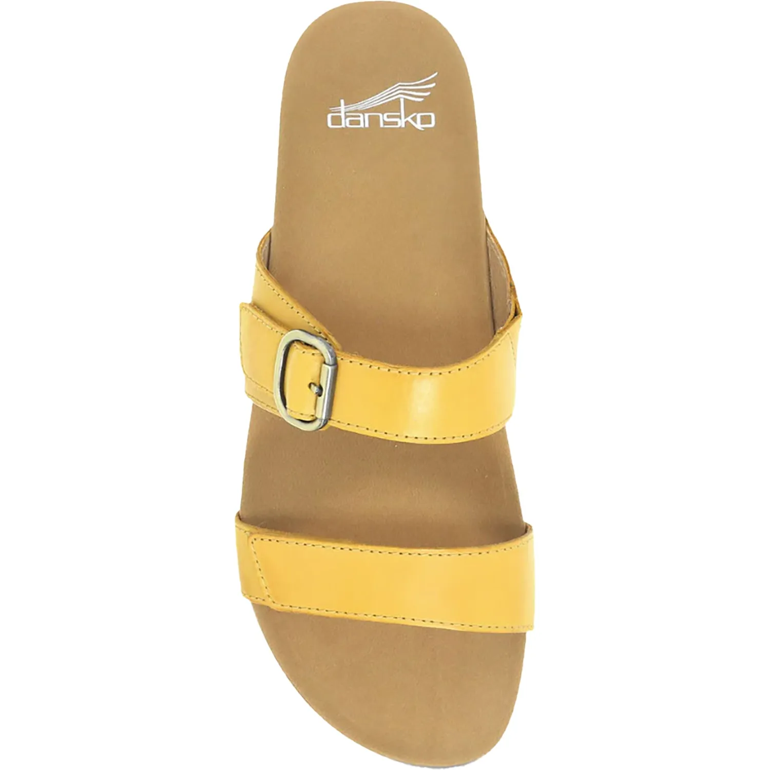 Women's Dansko Justine Yellow Calf Leather