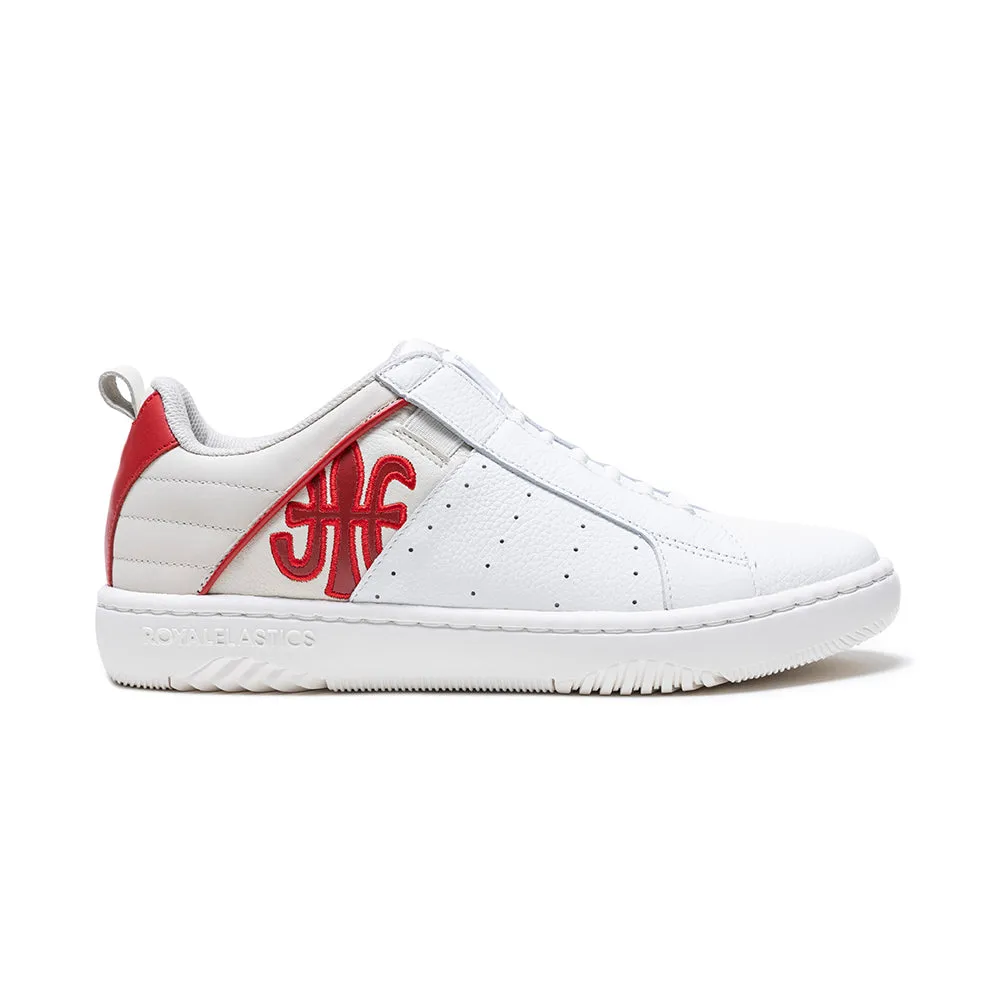 Women's Icon 2.0 White Red Logo Leather Sneakers 96531-010