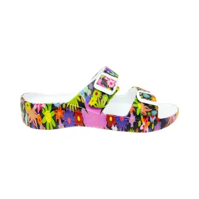 Women's PAW Print Adjustable 2-Strap Sandals