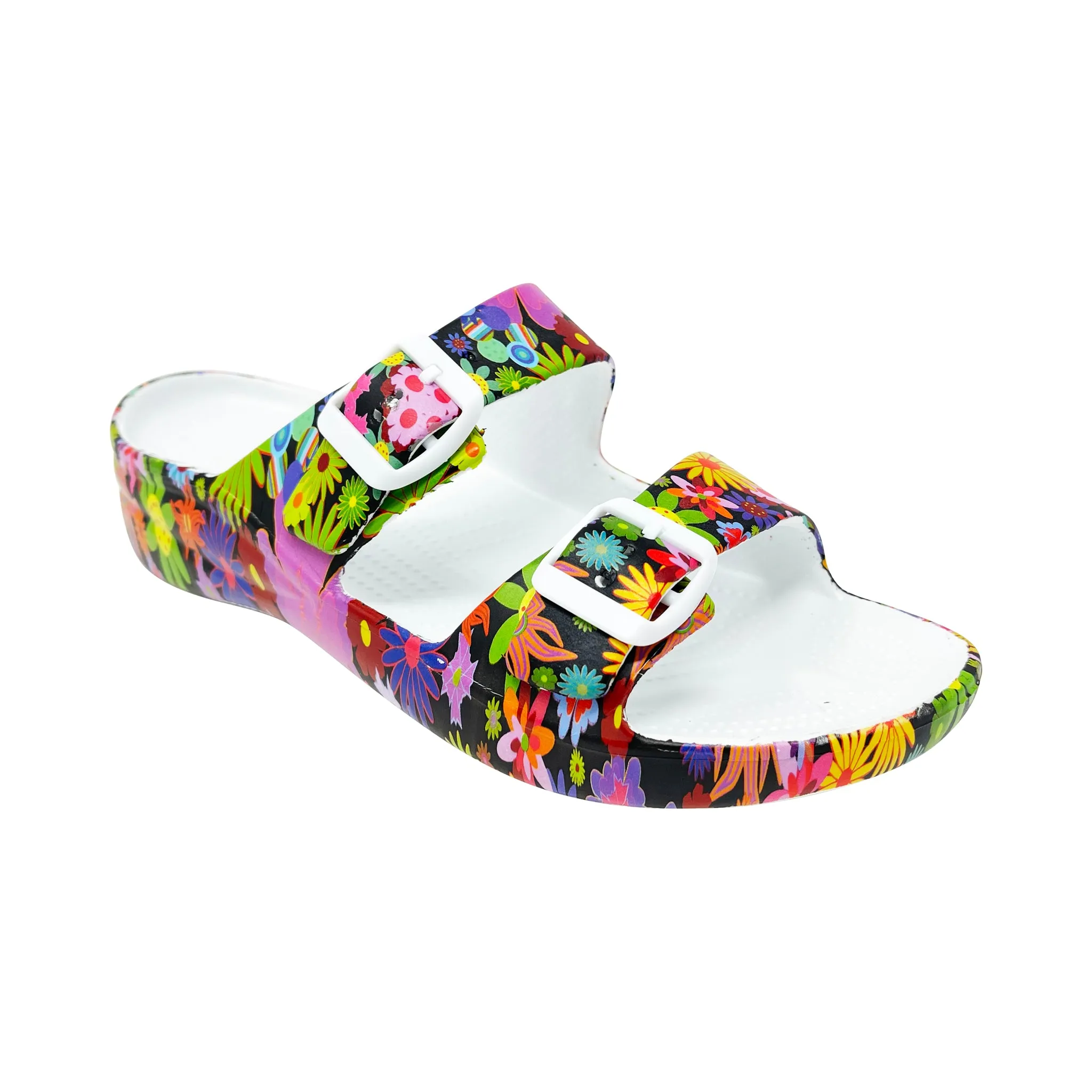 Women's PAW Print Adjustable 2-Strap Sandals