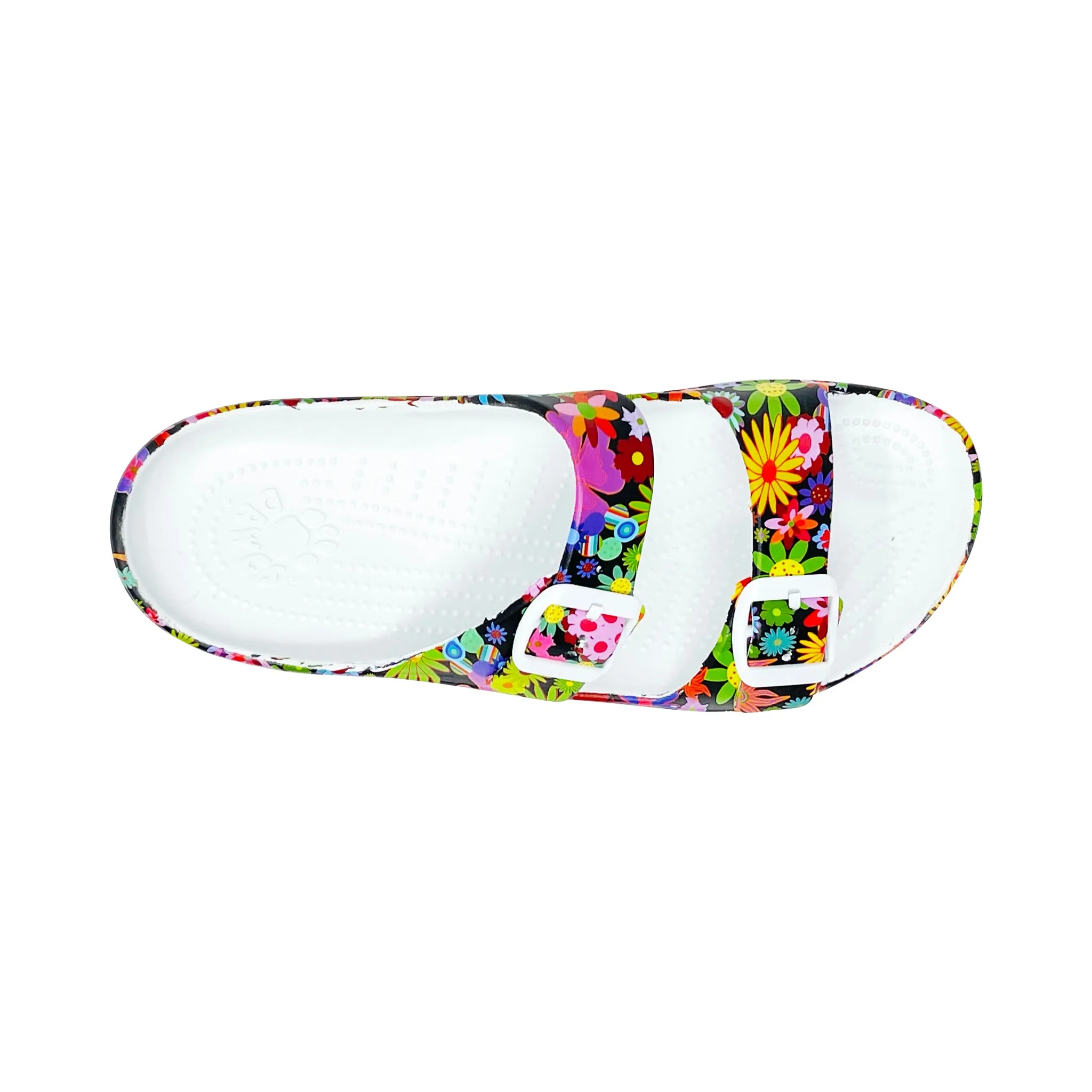 Women's PAW Print Adjustable 2-Strap Sandals