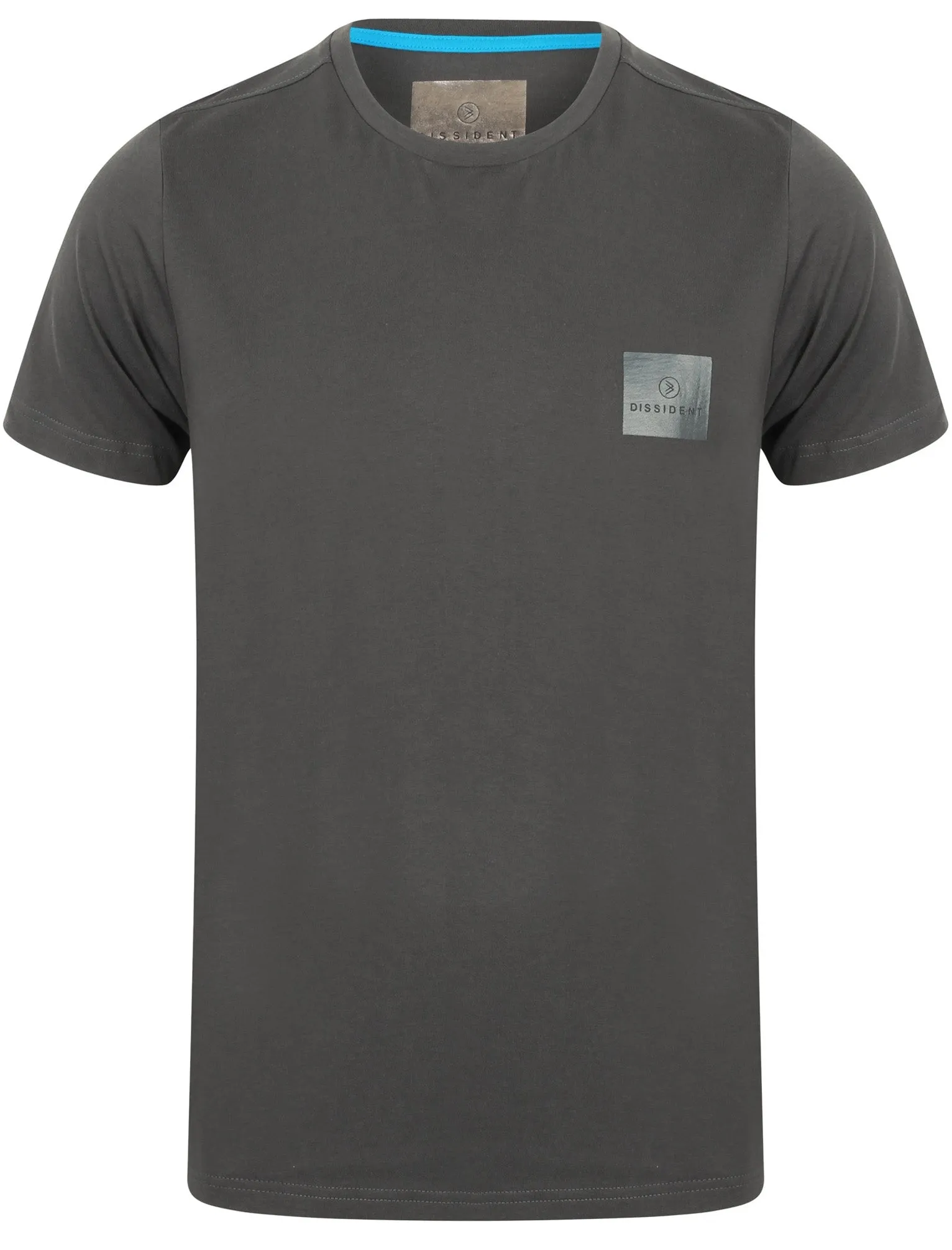 Yasumi Crew Neck Cotton T-Shirt In Dark Grey - Dissident