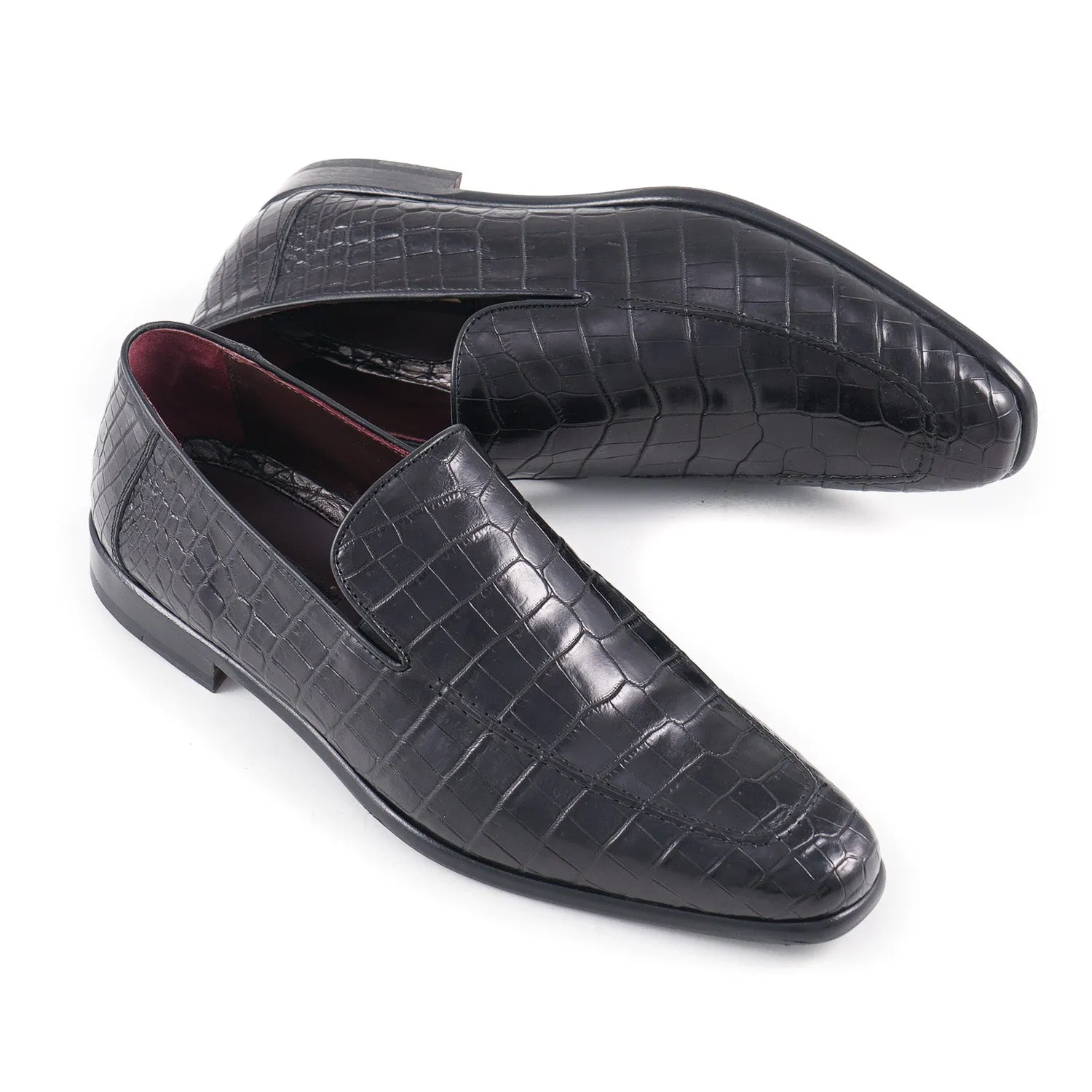 Zilli Black Full Crocodile Loafers